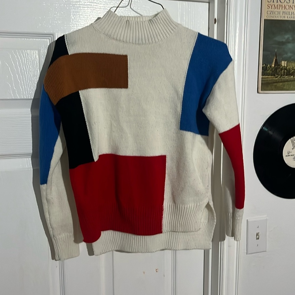 Vintage patchwork sweater
